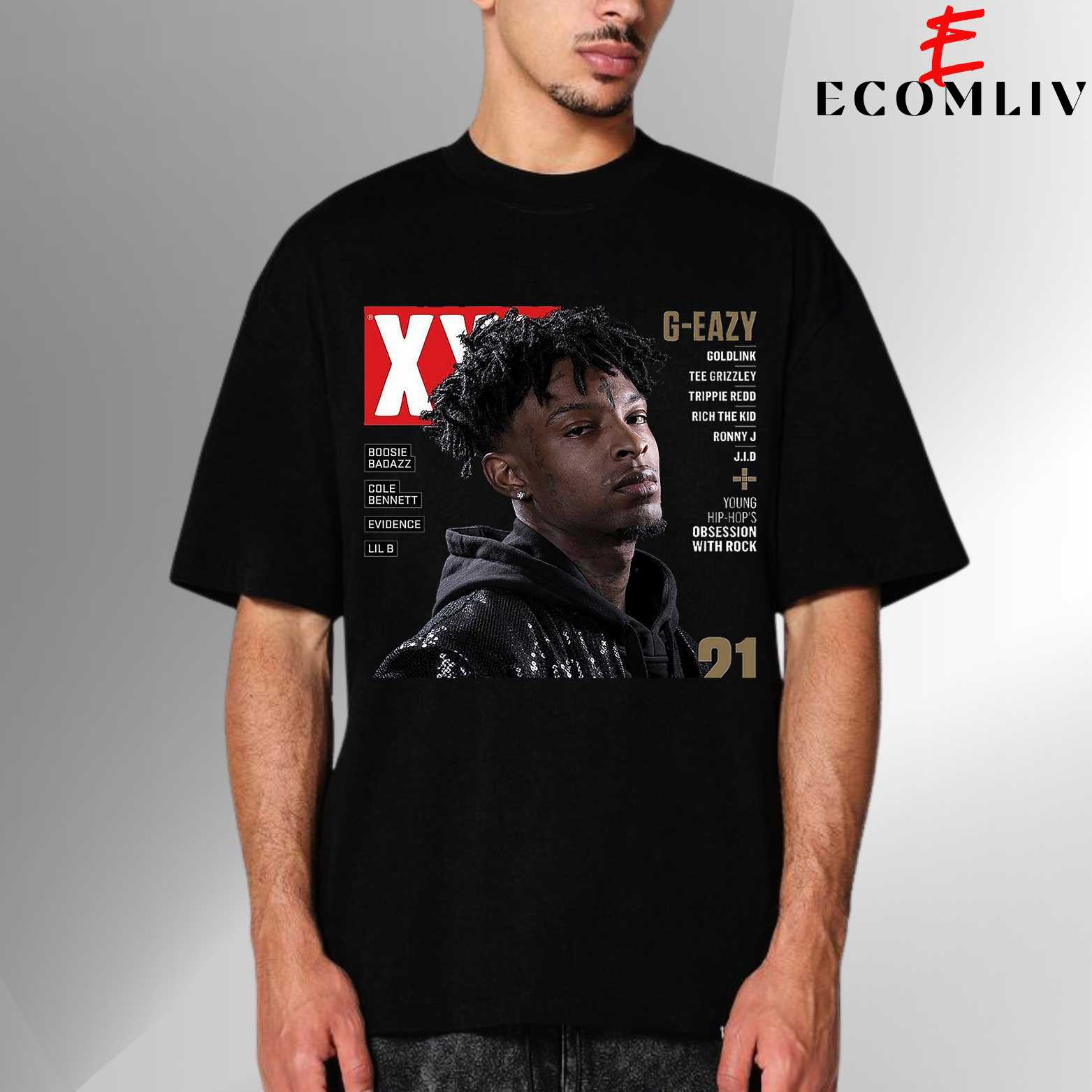 21 Savage Face Graphic Tee, Urban Streetwear T-Shirt